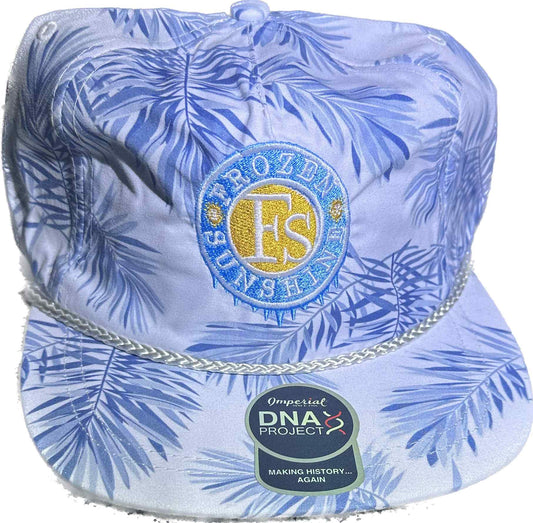 Frozen Sunshine Floral Flat Bill Hat